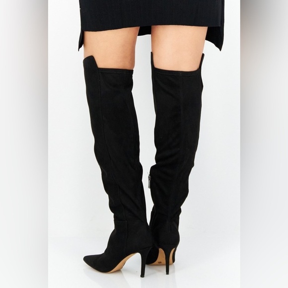 Jessica Simpson Women Zip Up Amriena Knee-Length Boots, Black - Picture 6 of 7